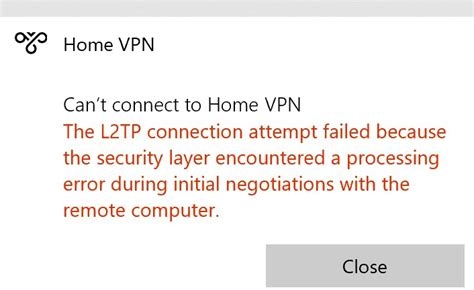 Vpn Unsuccessful